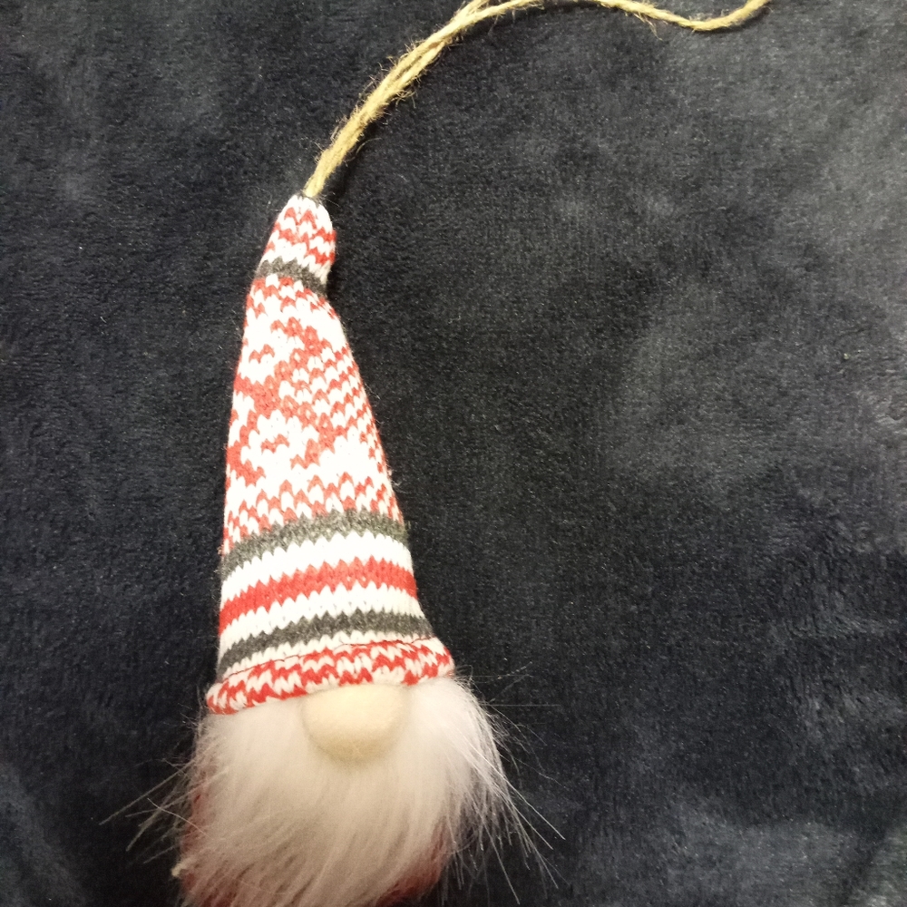 Plush Christmas Gnome Ornament
